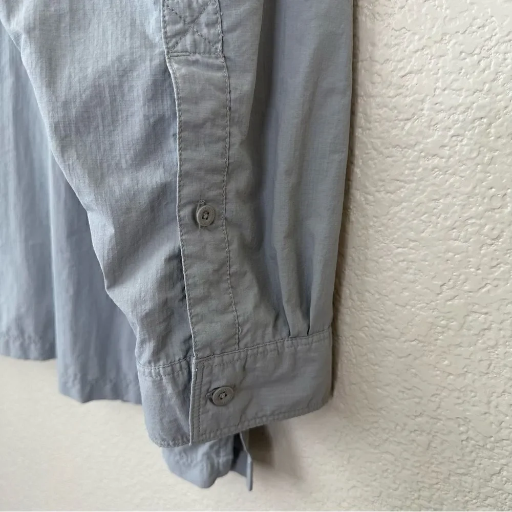 The North Face Men’s Light Gray Button Down Fishing Shirt, Size XXL
